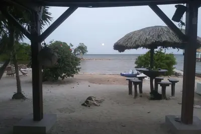 True beachfront apartment at ground level