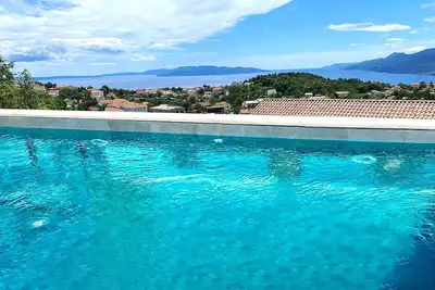 Image de Exclusive vacation apartment near Opatija with 180° sea view and private pool.
