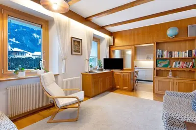 Image de Appartement \"Cesa Wanker\" avec vue sur les montagnes, jardin partagé et Wi-Fi.