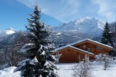 Image de Appartement F4 dans chalet face au Mont Blanc (animaux non acceptés)