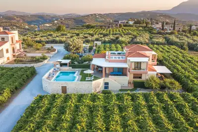 Image de Cretan Vineyard Hill Villa 2 | Private pool, panoramic view, beautiful vineyard