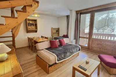 Image de Grand studio mezzanine avec garage couvert à Val d'Isère