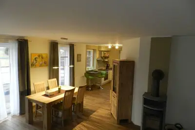 Image de North Sea coast, charming Frisian house on the old dike with sauna, fireplace, beach chair