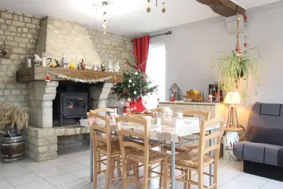 Gîte charmant avec jardin clos, cheminée, à proximité de la ferme bio et des marais du Cotentin