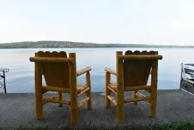 Image de Sebec Lakefront Cottage, Swim/Boat/Bbq from deck
