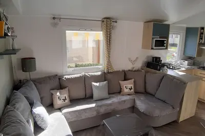 Image de Mobilhome Amira vue sur étang camping 4* proche zoo Beauval châteaux de la Loire