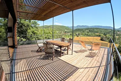 Image de Maison bois avec vue panoramique