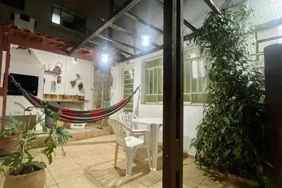 Vacation home Águas de Lindoia, 1 km from the center, with barbecue and W-Fi