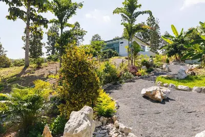 Image de Zen Garden House Cozy Living Room Relaxing Greetings Garden