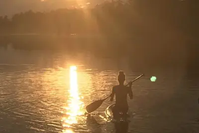 Image de Cozy lakeside cabin retreat located on E. Rush lake. Great Fishing here!