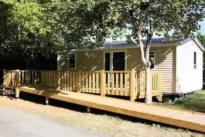 Image de Mobil home 2 chambres avec accès pour personnes à mobilité réduite 5 personnes