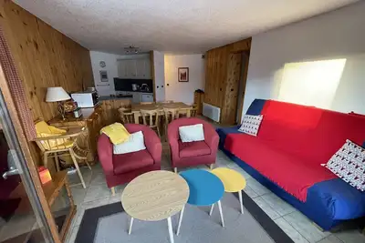 Image de Flaine Forêt, T3 cosy exposé sud, grand balcon avec vue, 2 ch, 6 couchages