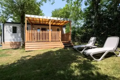 Image de Mobil-home Premium 3 chambres 34m² Terrasse couverte 15m² + Lv + Tv 6 personnes