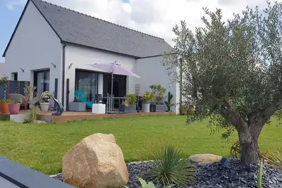 Image de Maison plein pied en bord de mer pouvant accueillir de 2 à 6 personnes.