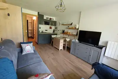Image de Appartement rénové avec accès direct aux pistes, 4 pers, balcon, parking