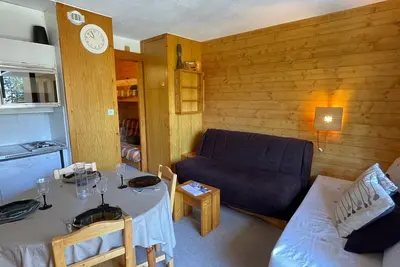 Image de Studio alpin pour 4 pers. à Méribel Altiport, skis aux pieds