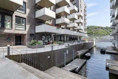 Image de Sørenga Munch ved Kanalen - Egen Terrasse Uteplass