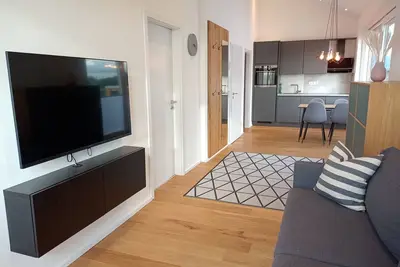 Image de Modern vacation apartment on the outskirts with direct proximity to nature