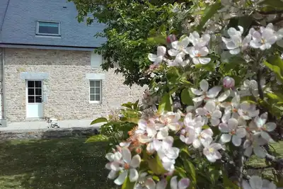 Image de Gite Andrée, 800m de la plage à Pirou, jardin, terrasse, wifi, poêle à bois