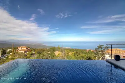 Image de Bergerie, Vue mer panoramique, Piscine chauffée, Accès Gr20