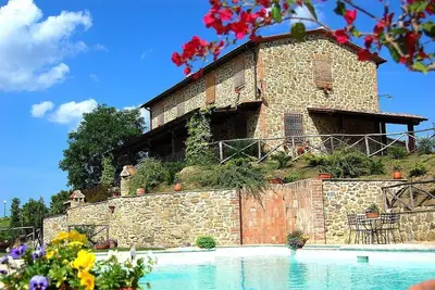 Villa Gervasa: A characteristic and welcoming three-story villa situated in a quiet location, a few minutes from the town center, with Free Wi-Fi.