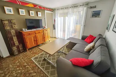 Image de Appartement T3 rénové, 6 pers, proche plage, jardin, parking, Cap d'Agde