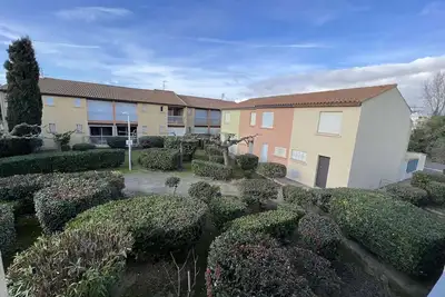 Image de Studio près de la plage, cabine, parking privatif, 4 pers, 1er étage, Valras-Plage