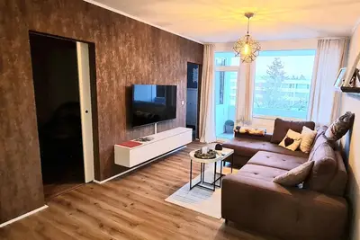 Image de Cozy and modern vacation apartment with infrared sauna, electric fireplace and heart shower