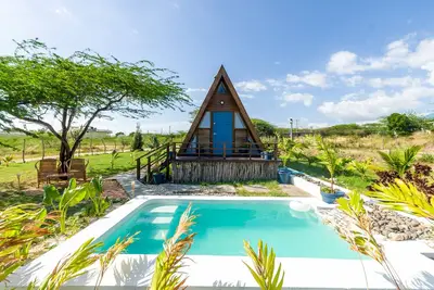 Image de Cashaw Cabin - Studio privé à ossature en A avec piscine