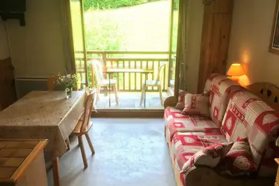 Studio Combloux avec balcon, 1 pièce, 4  personnes, près des pistes