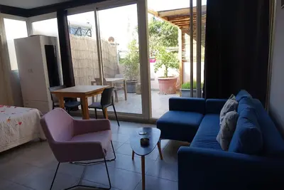 Private Studio, nice terrace, special location, calm  area in Ashrafieh region.