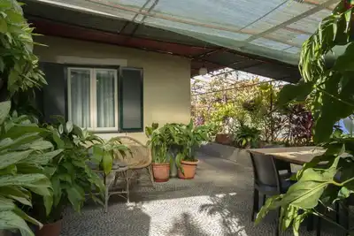 Image de Chalet \"Casa Do Boto\" avec vue sur la mer, terrasse privée et jardin.