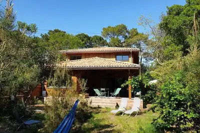 Image de 50 m from the lake, new wooden house - ideal family