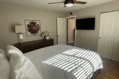 Ranch house with horse stalls