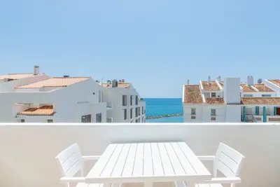 Image de Appartement 'Penthouse Center Altea' avec vue sur la mer, Wi-Fi et climatisation.