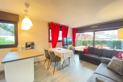 Image de Studio 4 pers, coin montagne, terrasse, parking privatif, centre village, non fumeur