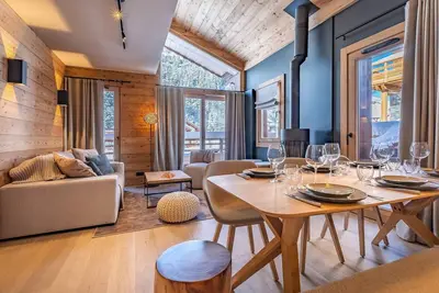 Image de Appartement de Luxe 4* à Méribel-Mottaret, 8 pers, Terrasse, Expo Sud-Ouest, Proche Pistes