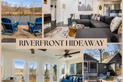 Image de Beautiful Secluded riverfront home with double decks Firepit, Hot Tub, Kayaks