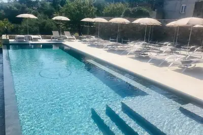 Fantastic apartment with sea view, pool and private terrace