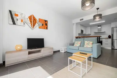 Image de Appartement 'Xaloc By Enjoy Rocas Doradas' avec vue sur la mer, Wi-Fi et climatisation.