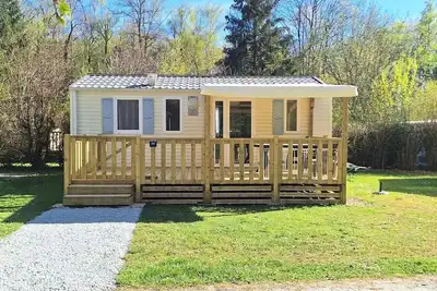 Image de Mobil home Ibiza Confort 26m² (2 chambres) +  Terrasse semi  couverte de 18 m² (new! ) 4 personnes