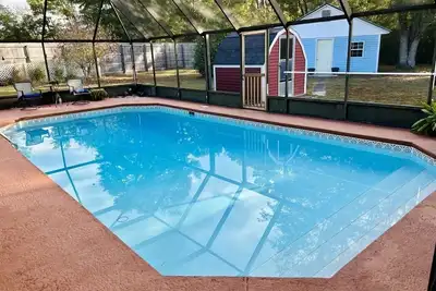 Serene Home with Private Pool - Near Beaches - Dog Friendly - Firepit&Large Yard