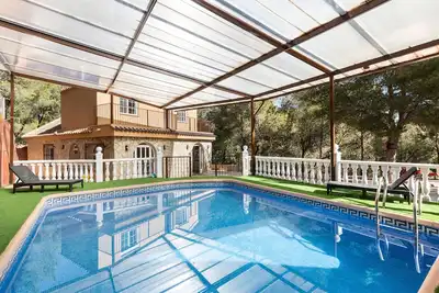 Image de Maison de vacances 'Mi Bella' avec piscine privée, Wi-Fi et climatisation.