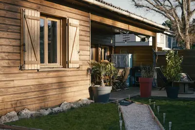 Image de Maison en bois Ă 5 min de la plage 6 personnes