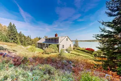 Image de Dog-friendly oceanfront home with private beach, two fireplaces, & firepit