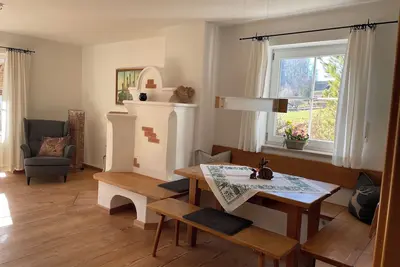 Image de Ferienhaus, 140qm, Balkon, Terrasse, Garten, 3 Separate Schlafzimmer, Wohnzimmer mit Kachelofen, KĂĽche, Bad, max 6 Personen