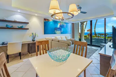 Beautiful ground floor unit right on the beach!
