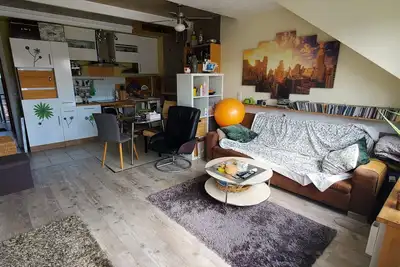 Image de 2 pièces duplex tt équipé Kehl quartier calme Rhin balcon vue Forêt Noire