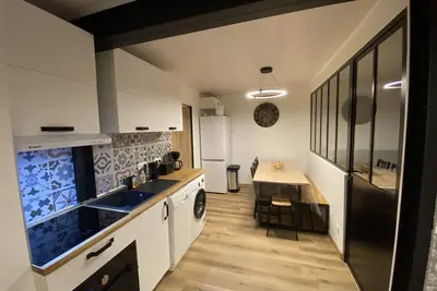 Image de Appartement, avec grande terrasse, Ski aux pieds - Cosy et Industriel