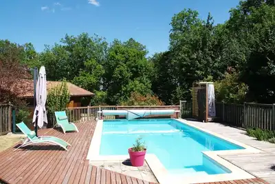 Maison de vacances privée avec climatisation, Wifi, piscine privée, Tv, terrasse, vue panoramique